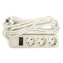 Сетевой фильтр PowerPlant 3 м, 3 розетки, евростандарт (JY-1054/3) (PPSA10M30S3): Количество розеток, шт 3