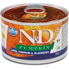 Беззерновий вологий корм для собак Farmina N&D Grain Pumpkin Lamb Adult Mini з гарбузом ягнятком і чорницею 140 г (8606014102338): Тип Влажный корм
