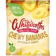 Чипсы Whitworths банановые подслащенные запеченые 175 г (5000234047050): Вес нетто 175 г
