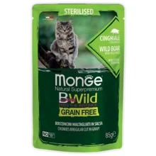 Влажный корм беззерновой Monge Grain Free Wet Wild Boar Sterilized Adult Cat из мяса дикого кабана с овощами для стерилизованных кошек 85 г (70012805): Тип Влажный корм