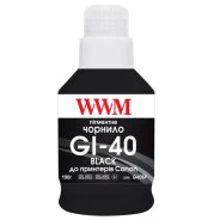 Чернила WWM Canon GI-40 для G5040/G6040 190г Black Pigmented (KeyLock) (G40BP): Цвет Black