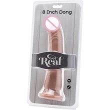 Реалистичный фаллоимитатор на присоске Get Real ToyJoy, 20,5x4 см, телесный: Назначение Анальные