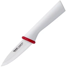 Ніж для овочів Tefal Ingenio Ceramic White з чохлом 8 см (K1530314): Лезо Камені з карбіду та кераміки