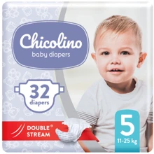 Chicolino підгузники дитячі 5 (11-25кг) 32шт MEDIUM: Тип Підгузки