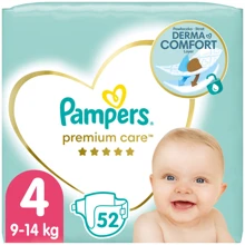 Подгузники Pampers Premium Care Maxi Размер 4 (9-14 кг) 52 (4015400278818): Тип Подгузники
