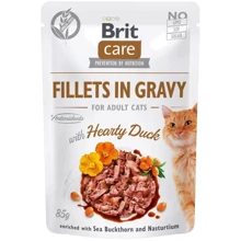 Brit Care Adult Cat Fillets in Gravy Hearty Duck pouch 85 г: Тип вологий корм