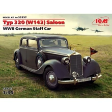 Немецкий штабной автомобиль Typ 320 (W142) седан, II МВ, Saloon, WWII German Staff Car(ICM35537): Производитель ICM