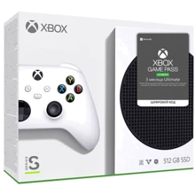 Игровая приставка Microsoft Xbox Series S 512GB + Microsoft Xbox Game Pass Ultimate на 3 месяца: Процессор AMD Custom Zen 2, 8 ядер, 3.8 ГГц / 20 CU 1.825 ГГц RDNA 2