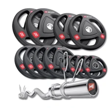 Штанга Hop-Sport PRO 140 кг Набор олимпийский с W-образным грифом (00-G00000271): Тип Наборные