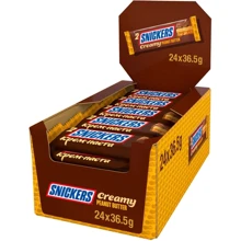 Упаковка батончиків Snickers Creamy з арахісовою пастою 24х36.5 г (УП5900951283956): Вага, г 876
