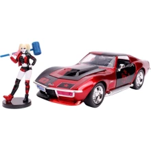 Машина металлическая Jada Chevrolet Corvette Stingray (1969) + фигурка Харли Квинн Красная1:24 (253255019): Тип Набор игровых фигурок