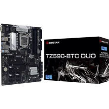 BIOSTAR TZ590-BTC DUO: Разъемы на плате USB 3.2 Gen 2, USB 2.0, PCI Express x1, SATA 3.0, M.2