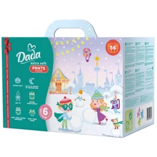 Трусики-подгузники Dada Extra Soft 6 (15+ кг) 28 шт XL 28шт+серветка волога 72 шт: Тип Подгузники-трусики