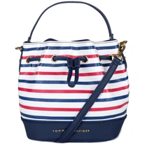 Женская сумка бакет-бэг Tommy Hilfiger комбинированная (631620175989): Пол Женский