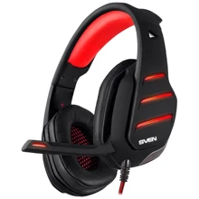 Наушники SVEN AP-U997MV Black/Red: Тип конструкции полноразмерные