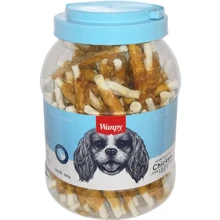 Лакомство для собак Wanpy Chicken Jerky & Rawhide Twists палочка с вяленой курицей 800 г: Производитель Wanpy