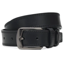 Чоловічий ремінь Borsa Leather чорний (Cv1mb15-125): Стать Чоловік