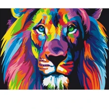 Картина за номерами Brushme Райдужний лев 40x50 см (BS8999): Виробник Brushme