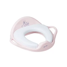 Накладка на унітаз м'яка Tega Rabbits KR-020 pink: Колір рожевий