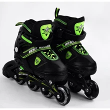 Роликові ковзани Best Roller Black-Green (105391): Колір зеленый