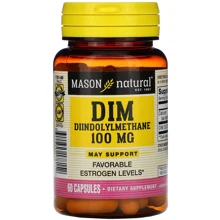 Mason Natural Dim Diindolylmethane 100 mg Дііндолілметан 60 капсул: Форма випуску Капсулы