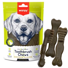 Лакомство для собак Wanpy Toothbrush Chews Chicken зубная щетка со вкусом курицы 100 г: Производитель Wanpy