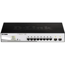 Сетевой коммутатор D-Link DGS-1210-08P: Порты только Gigabit Ethernet (10/100/1000)