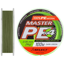 Шнур Select Master PE 100m 0.06мм 9кг темн.-зел. (1870.01.40): undefined undefined