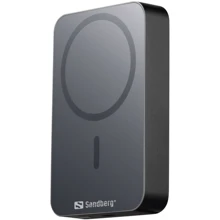 Внешний аккумулятор Sandberg Power Bank 10000mAh Mag Wireless 20W Black (420-97): Количество USB 2