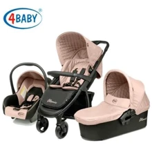 Универсальная коляска 3в1 4Baby Atomic Trio Beige (бежевый) + сумка: Тип коляски универсальная коляска (3-в-1)
