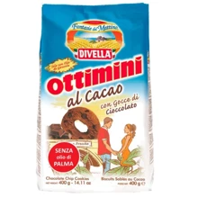 Печенье Divella Ottimini al cacao 400 г (DLR6228): Вес нетто 400 г