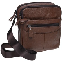 Чоловіча сумка через плече Borsa Leather коричнева (K11029-brown): Стать Чоловік