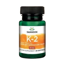Swanson Ultra Natural Vitamin K2 50 mcg Витамин К2 30 гелевых капсул: Тип Витамин K