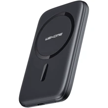 Зовнішній акумулятор WK Power Bank 5000mAh Magnet Wireless Black (WP-243-BK): Кількість USB 1