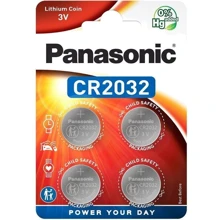 Panasonic CR-2032 bat(3B) Lithium 4шт (CR-2032EL/4B): undefined undefined