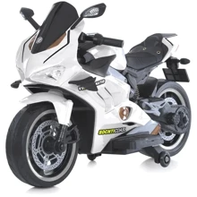 Детский электромотоцикл 2 колесный Bambi Racer Ducati белый (M 5056EL-1): Вид мотоцикл