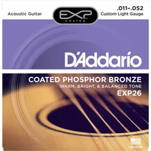 Струна для гитар Струны D`ADDARIO EXP26 EXP PHOSPHOR BRONZE CUSTOM LIGHT 11-52: Тип Комплект струн