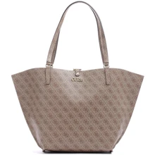 Жіноча сумка тоут Guess Alby Toggle Tote Ltl-Latte Logo світло-коричнева (HWSS7455230-LTL): Стать жіночий