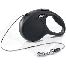 Поводок-рулетка Flexi Classic размер XS 3 м до 8 кг черный (2429): Тип шнура Трос
