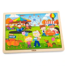 Дерев'яний пазл Viga Toys Пори року: осінь, 24 ел. (51271): Тип пазл
