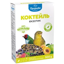 Корм Коктейль для птиц Экзотик 0.5 кг картон: Вид корма Обычный