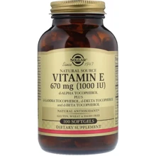 Solgar Vitamin E 670 mg (1000 IU) Солгар Витамин Е 100 капсул: Тип Витамин E