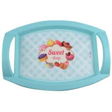 Поднос Violet House 0081 Terquise сервировочный 32х44.5х8см (0081 TERQUISE 32*44,5*8 см): Тип Поднос для сервировки