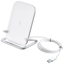 Зарядное устройство Baseus Wireless Charger Stand Rib 15W White (WXPG-02): Особенности Быстрая зарядка