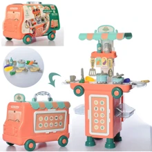 Игровой набор Кухня 11K05 плита, мойка, посуда, продукты, 43пр, чемодан-машина: Производитель Noname