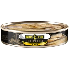 Шпроты в масле Baltic Fish 120 г (4751017407424): Вес нетто 120 г