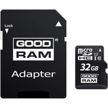 Карта пам'яті GOODRAM 32GB microSDHC Class 10 UHS-I U1 + adapter (M1AA-0320R12): Тип карти microSDHC