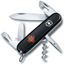 Мультитул Victorinox Spartan Army 91мм/12 функций/черный /Эмблема СВ ВСУ (1.3603.3_W0020u): Тип мини-мультитул