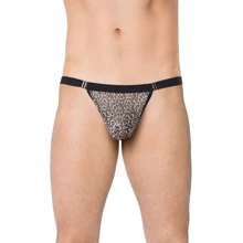 Мужские стринги SoftLine - Mens Thong 4528, One Size (grey panther): Для кого Для мужчин