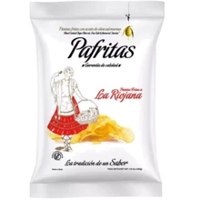 Чипсы картофельные Pafritas Ріоха с копченой паприкой 140 г (8436004743148): Вес нетто 140 г
